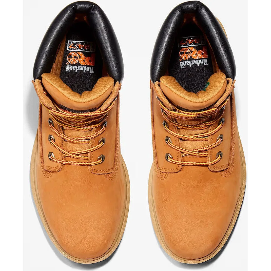 Timberland Pro Men's Direct Attach 8" Soft Toe Waterproof Work Boot- Wheat- TB126011713