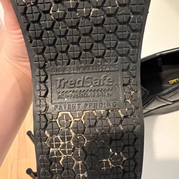 tredsafe - leather black clogs - USA 8.5