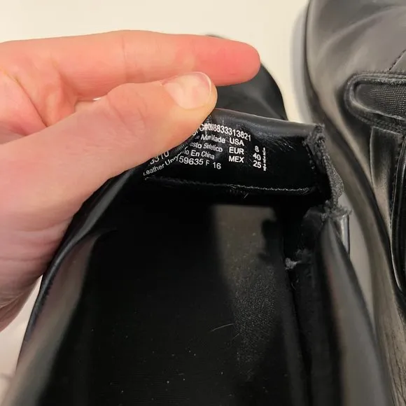 tredsafe - leather black clogs - USA 8.5