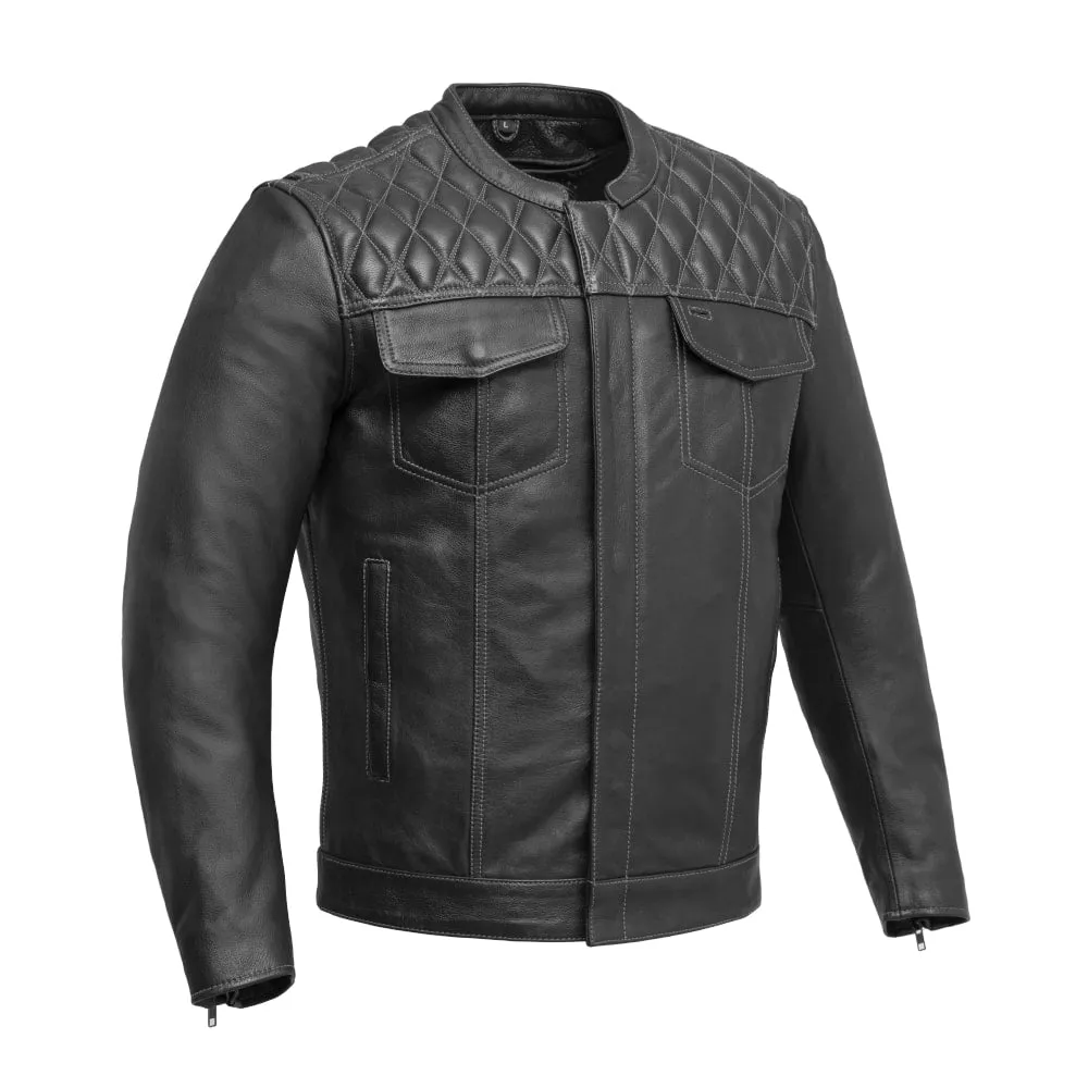 Trooper -  Men's Cafe Style Leather Jacket
