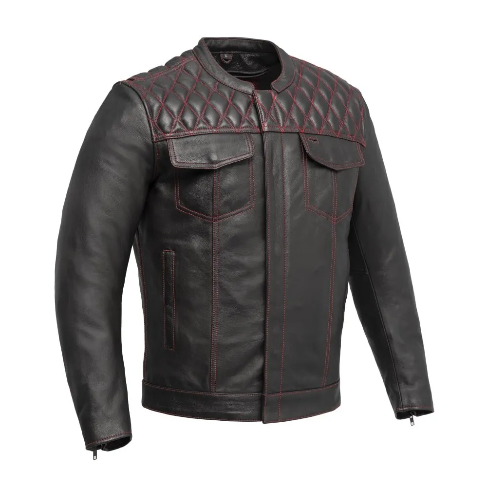 Trooper -  Men's Cafe Style Leather Jacket
