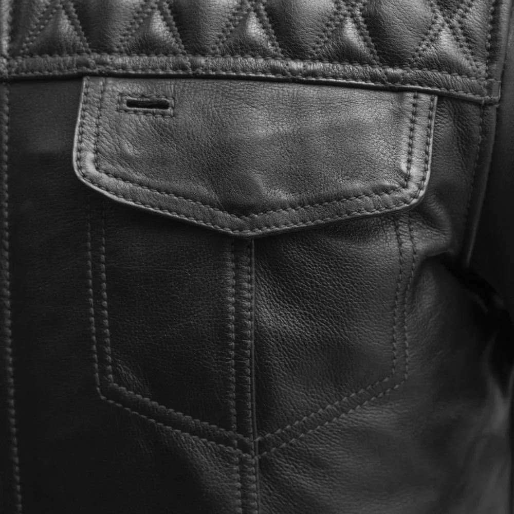 Trooper -  Men's Cafe Style Leather Jacket