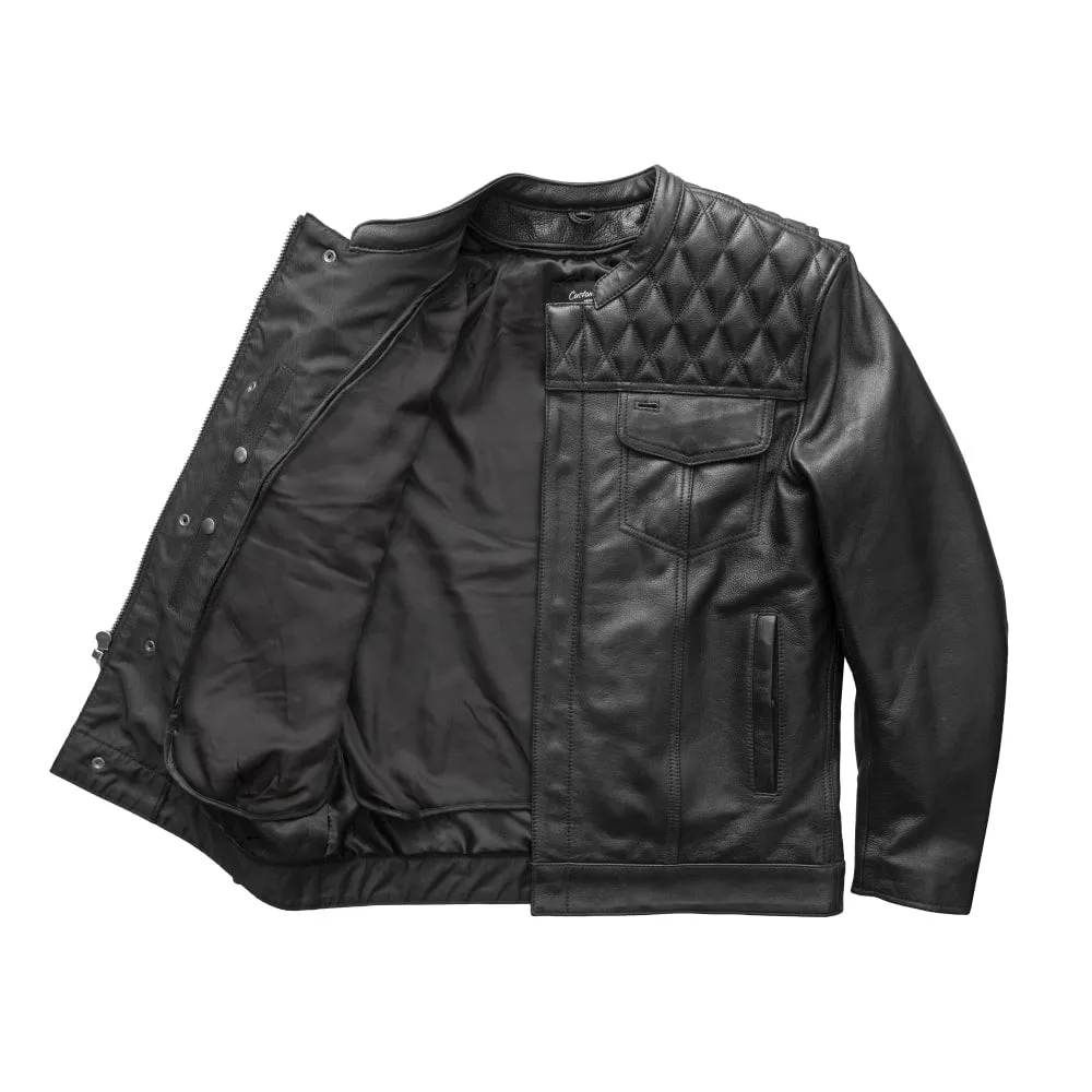 Trooper -  Men's Cafe Style Leather Jacket