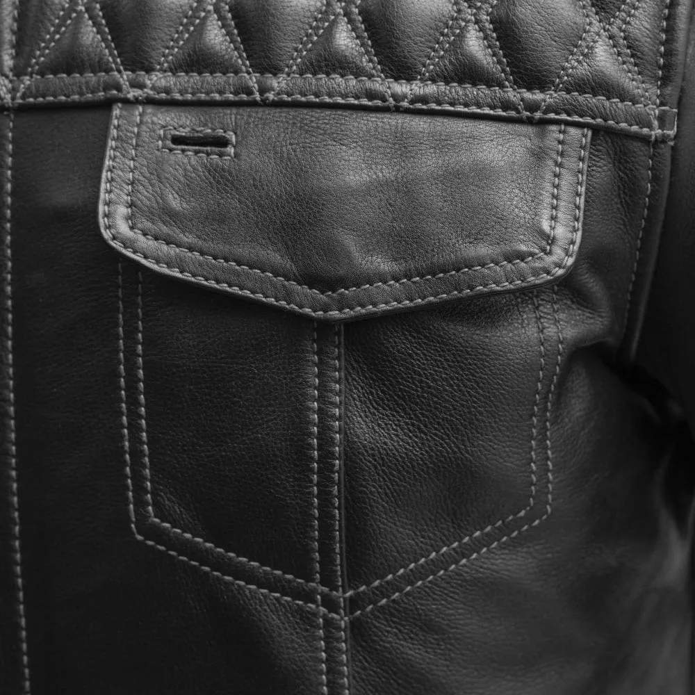 Trooper -  Men's Cafe Style Leather Jacket