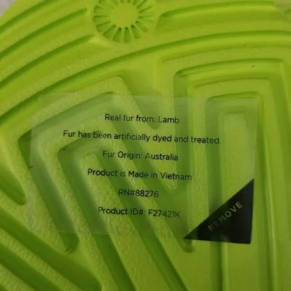 UGG Fluff Yeah Girls Clogs Slippers in Key Lime