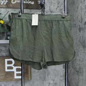 Universal Thread Women's High-Rise Pull-On Shorts Green XXL