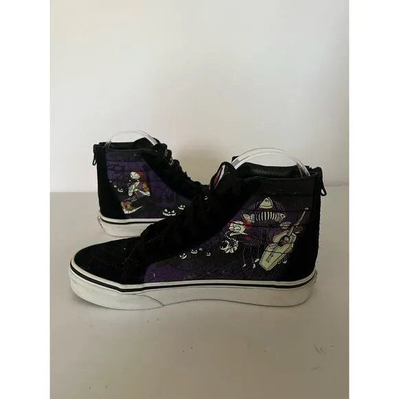 Vans Kid's Sk8-Hi Disney The Nightmare Before Christmas High Top Sneakers Size 3