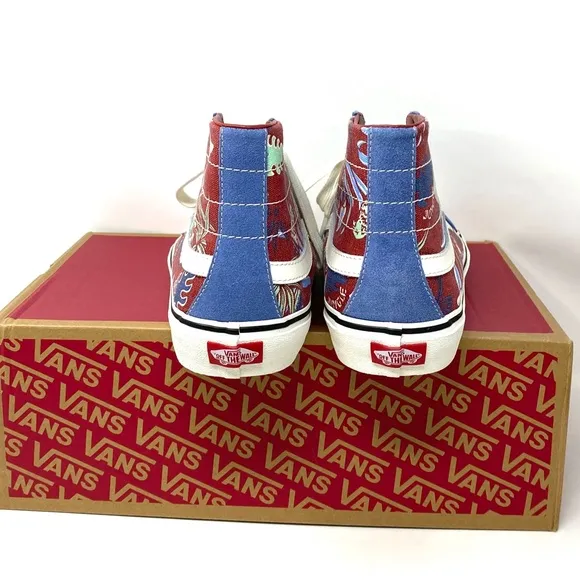 VANS Sk8-Hi 138 Decon Blue Beige Men’s Suede Canvas Sneakers Size VN0A4BX2B6R