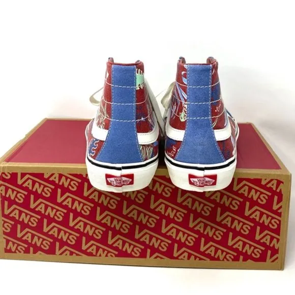 VANS Sk8-Hi 138 Decon Blue Beige Men’s Suede Canvas Sneakers Size VN0A4BX2B6R