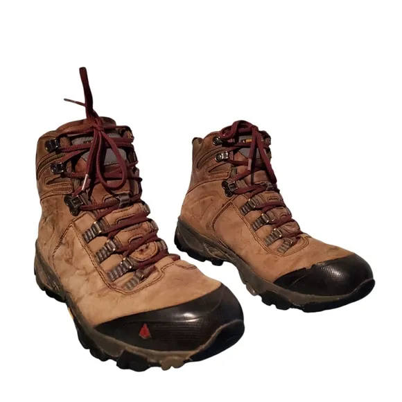 Vasque Brown Leather Lace-Up Hiking Boots Men's Size 9M