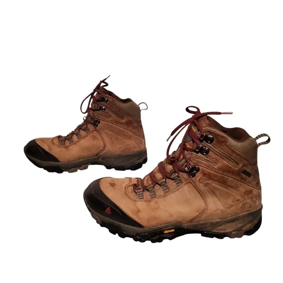 Vasque Brown Leather Lace-Up Hiking Boots Men's Size 9M