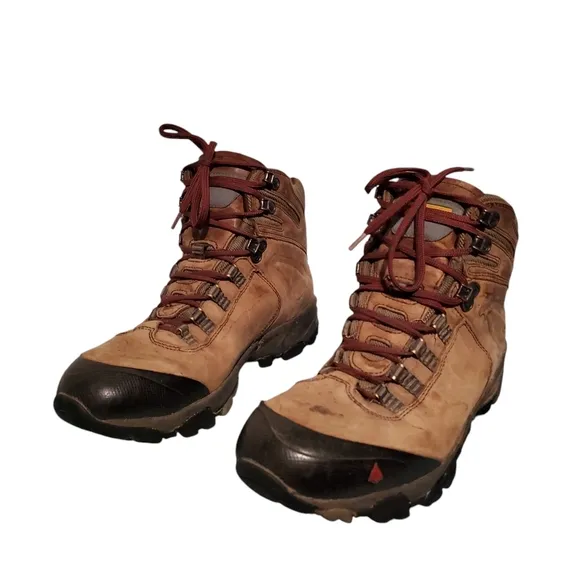Vasque Brown Leather Lace-Up Hiking Boots Men's Size 9M