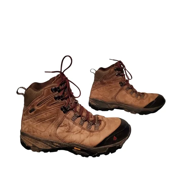 Vasque Brown Leather Lace-Up Hiking Boots Men's Size 9M