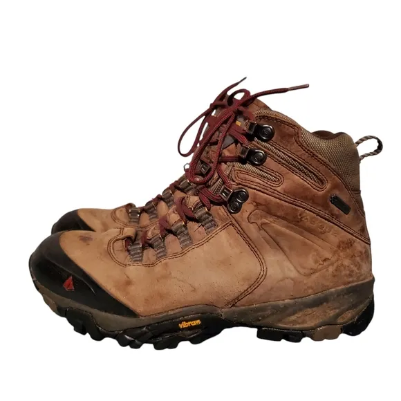Vasque Brown Leather Lace-Up Hiking Boots Men's Size 9M
