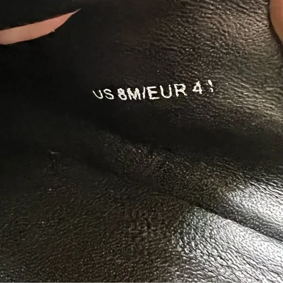 Vince Men's Essex Slip On Leather Mule Clogs SIZE 8 Black EUC