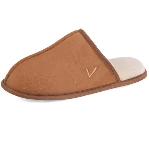 VONMAY Men's Suede Closed Toe Scuff Slipper Comfy Memory Foam Clog