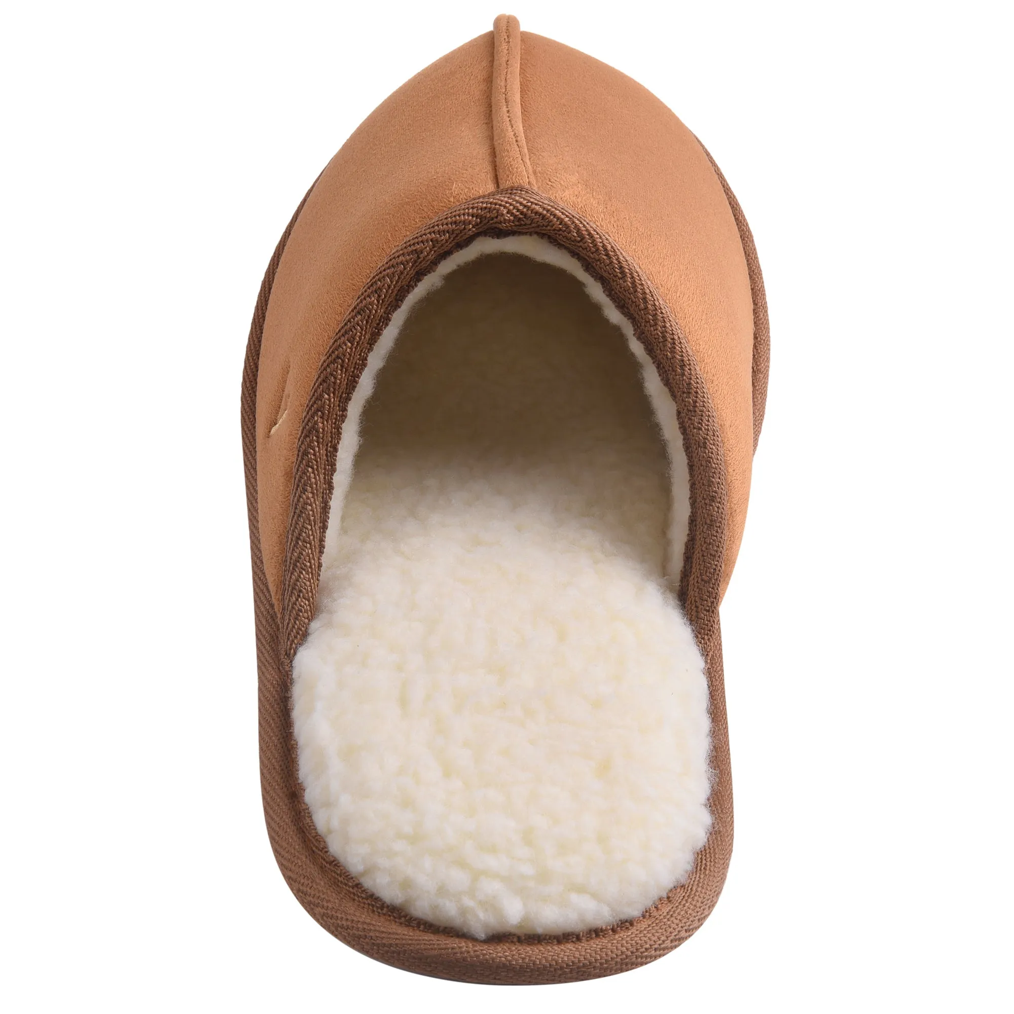 VONMAY Men's Suede Closed Toe Scuff Slipper Comfy Memory Foam Clog