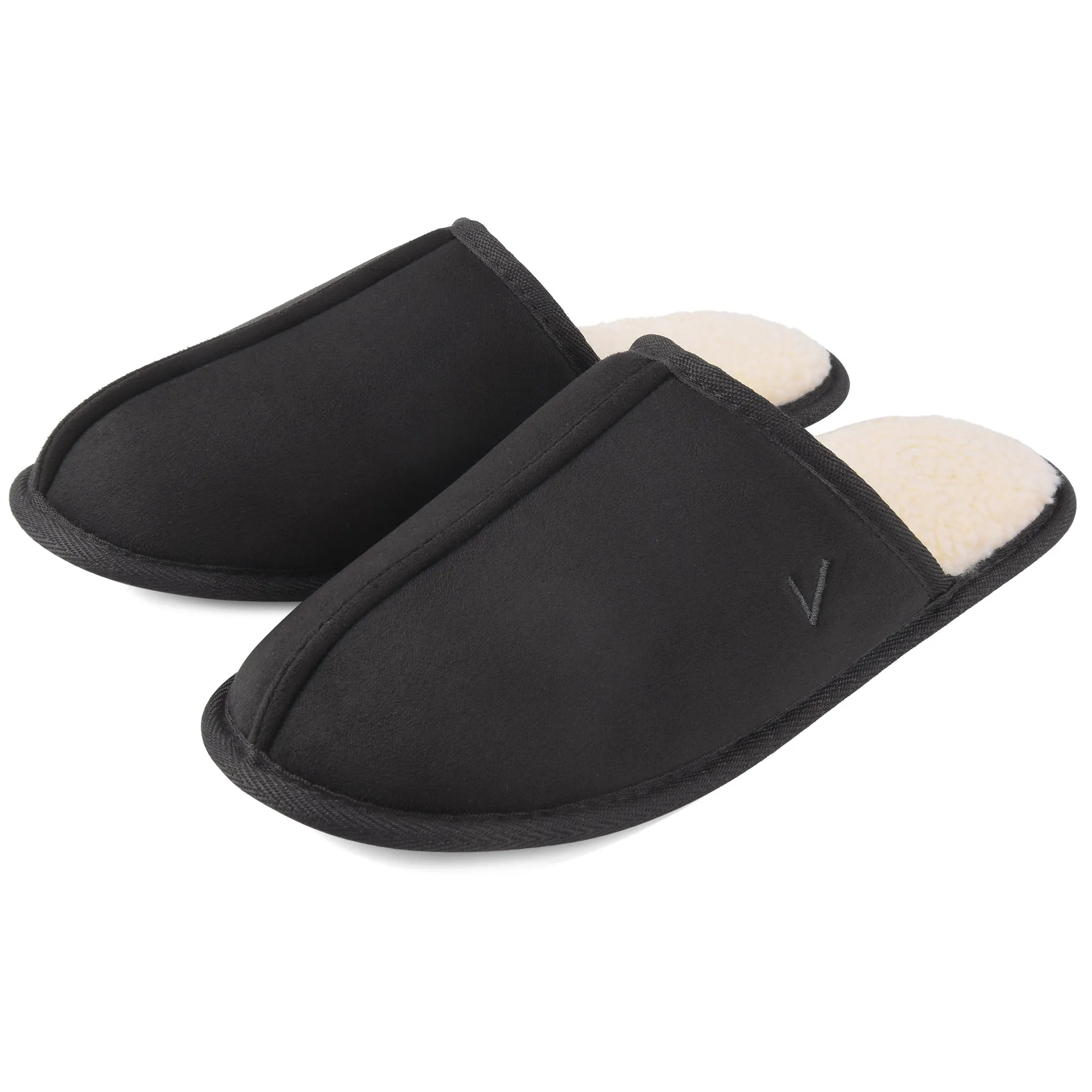 VONMAY Men's Suede Closed Toe Scuff Slipper Comfy Memory Foam Clog