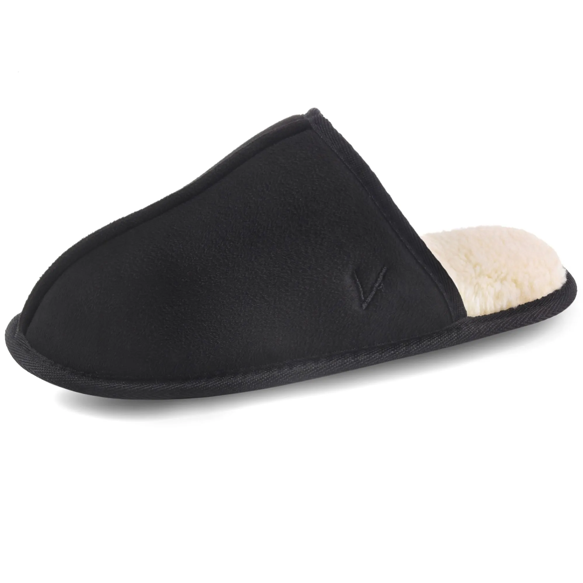 VONMAY Men's Suede Closed Toe Scuff Slipper Comfy Memory Foam Clog