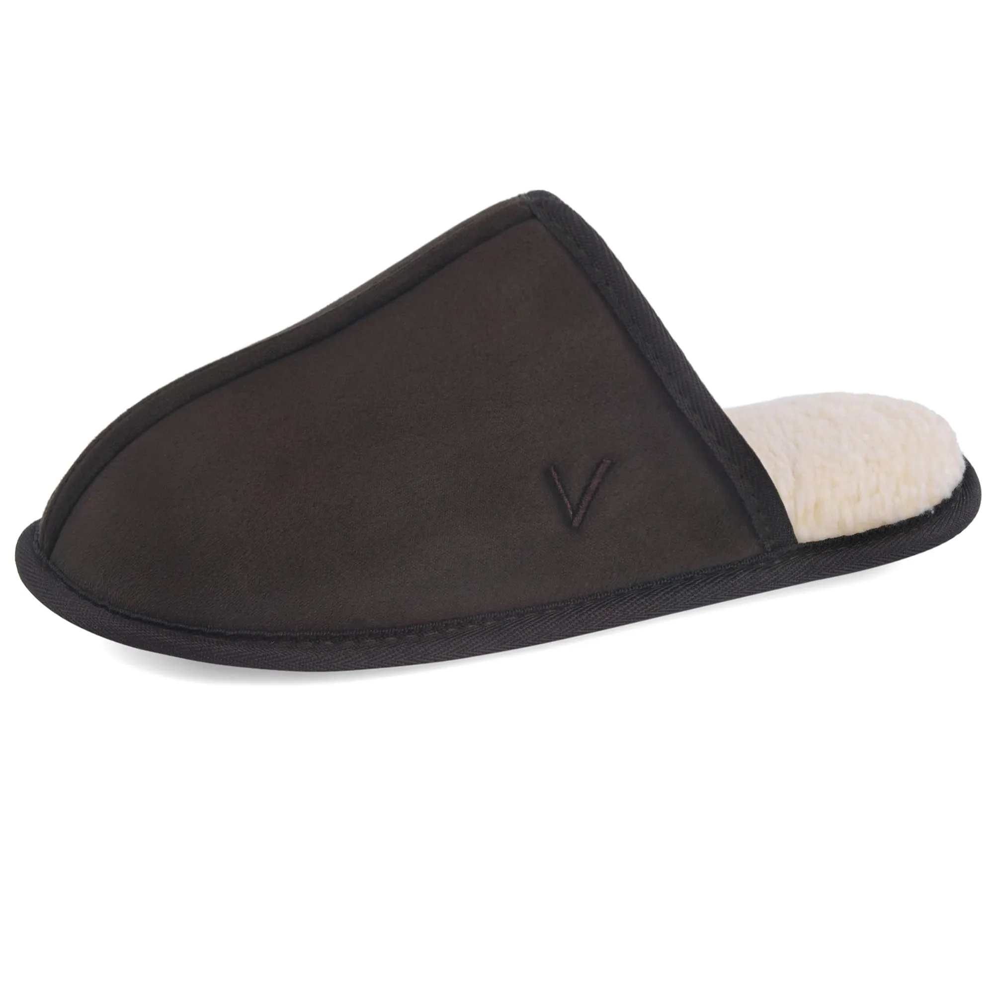 VONMAY Men's Suede Closed Toe Scuff Slipper Comfy Memory Foam Clog