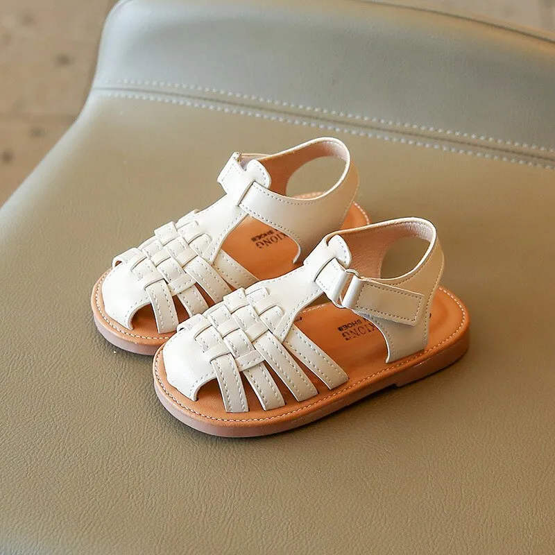 Weave Solid Girl's Sandals