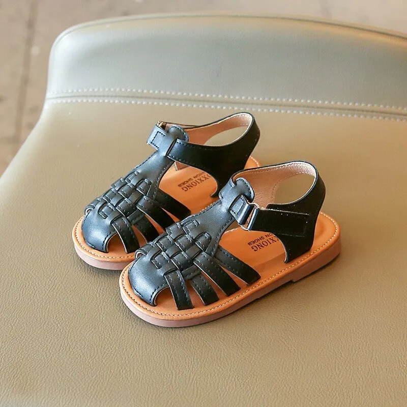 Weave Solid Girl's Sandals