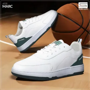 White/Green Casual Sneakers for Men (MARC 603S)