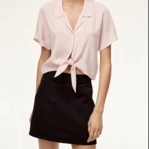 Wilfred Free black denim cargo Penske utility mini skirt Size 10