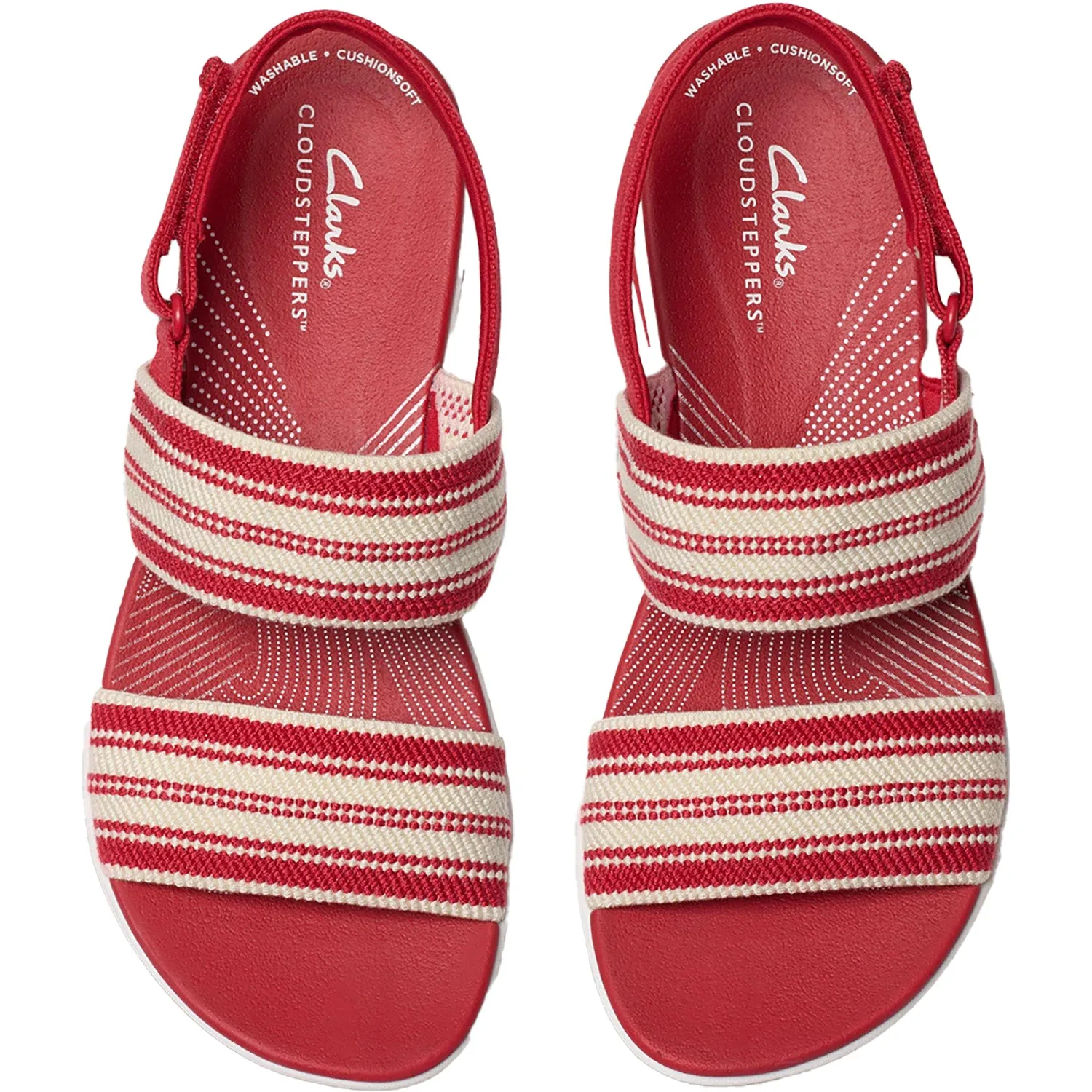 Women's Clarks Cloudsteppers Arla Stroll Cherry Combi Knit Synthetic