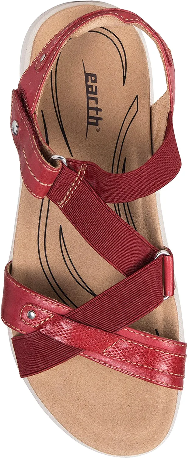 Women's Earth Bali Bright Red Leather