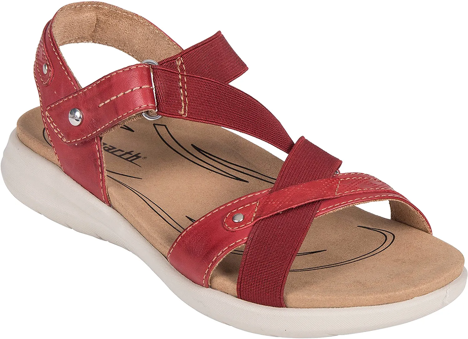 Women's Earth Bali Bright Red Leather