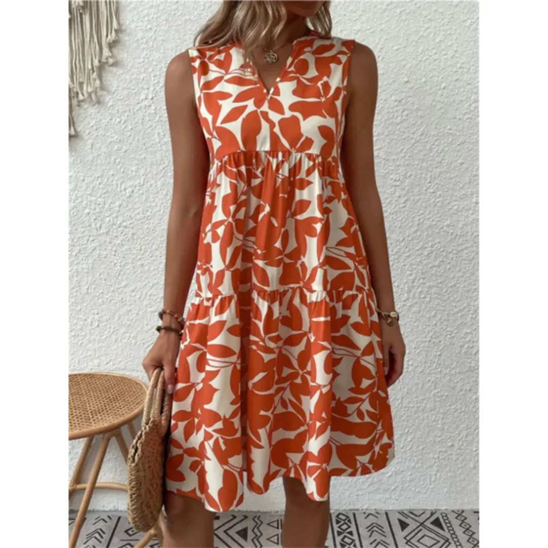 Women's Summer Sleeveless Smock Dress | Midi